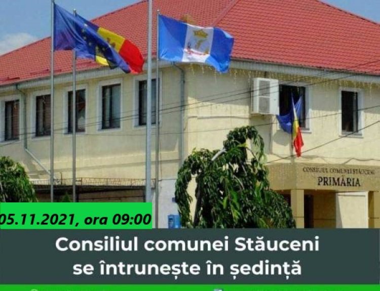 Consiliul comunei Stăuceni se întrunește în ședință