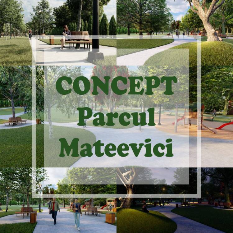 Conceptul proiectului de amenajare a parcului din str. Mateevici