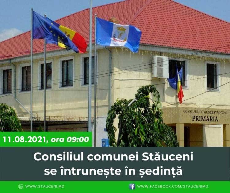 Consiliul comunei Stăuceni se întrunește în ședință